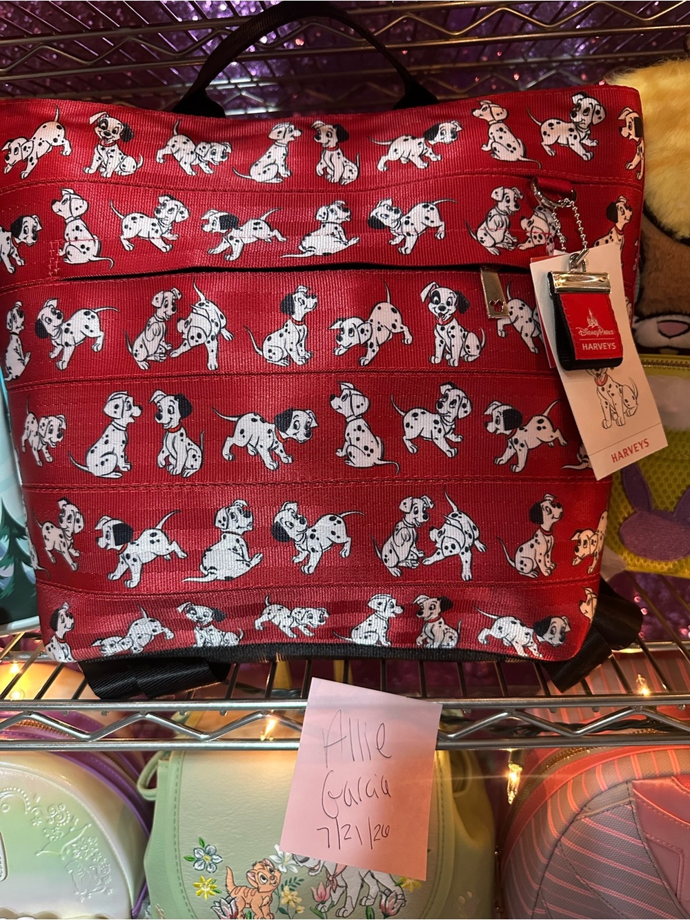 Harveys Red 101 Dalmatians Seatbelt-Strap Backpack